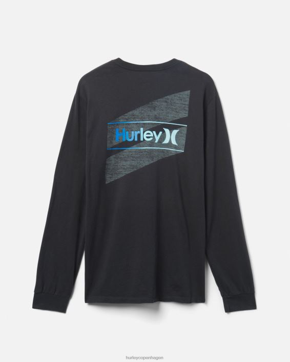 hverdagens ene og eneste slashed langærmet Mænd sort tøj Hurley D404N311