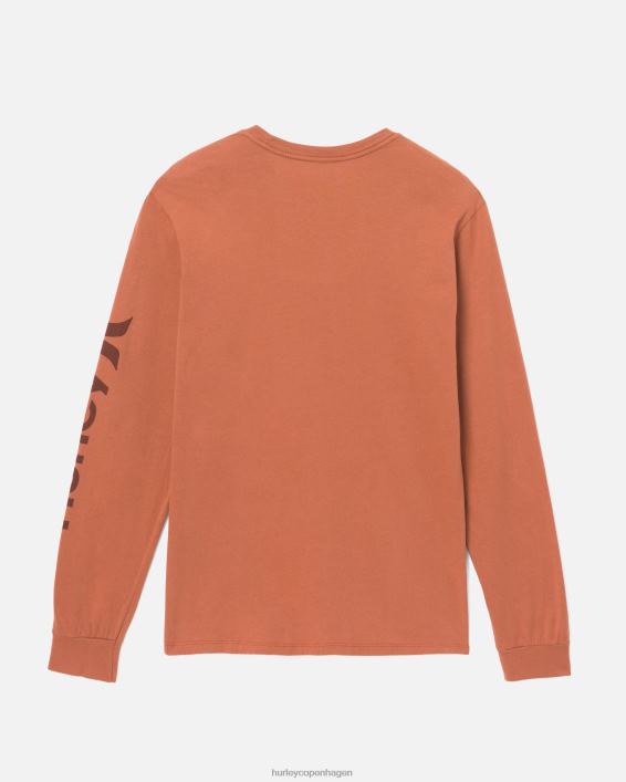 hverdagens eneste ikon langærmet Mænd zion rust tøj Hurley D404N326