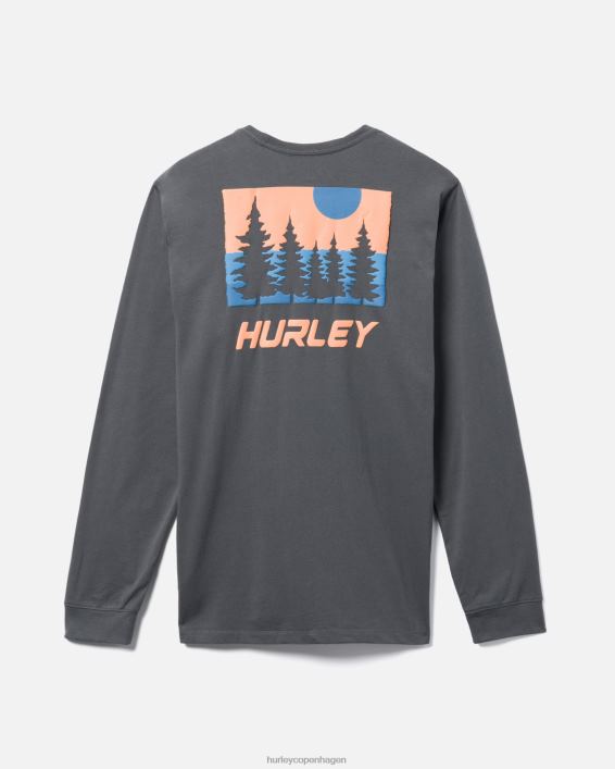 hverdagens udforske evergreen langærmet Mænd ion grå tøj Hurley D404N377