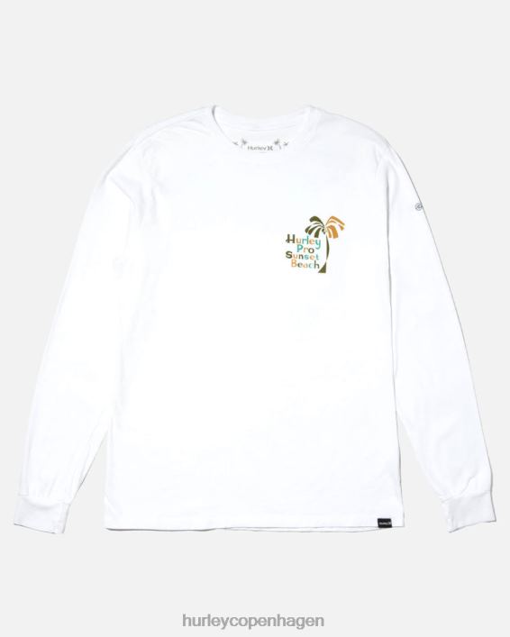 pro sunset beach langærmet t-shirt Mænd hvid tøj Hurley D404N404
