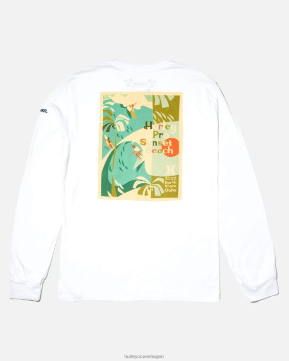 pro sunset beach langærmet t-shirt Mænd hvid tøj Hurley D404N404